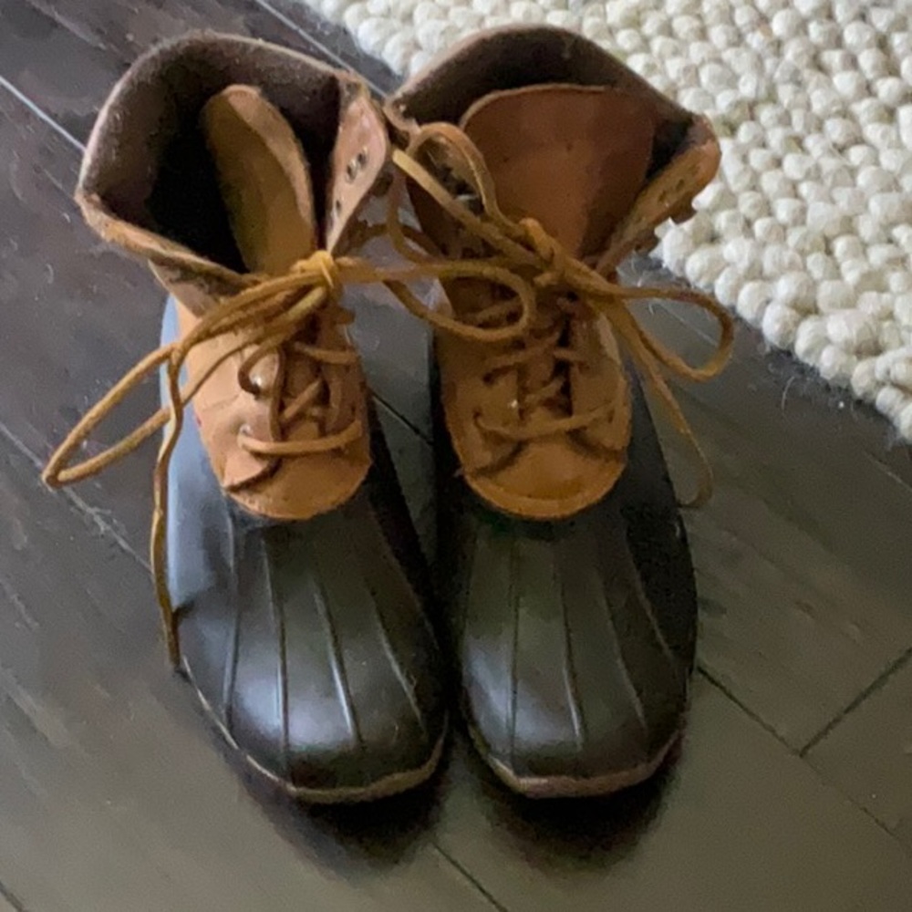 Sperry Brown and Black Winter Boots